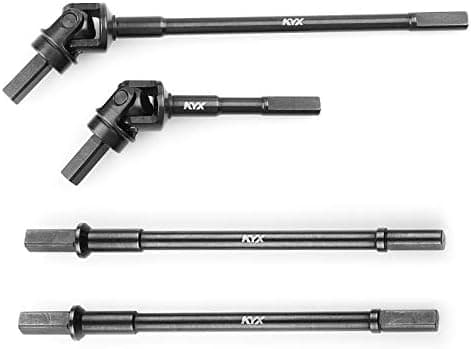 KYX Racing Hard Steel Front & Rear Axle CVD Straight Drive Shaft Dogbone for RC Crawler Car Axial SCX10 III AXI03007 SCX10.3
