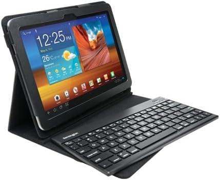 Kensington KeyFolio Pro 2 Removable Keyboard, Case and Stand for Galaxy Tab, Black (K39513US)