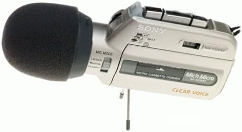 Sony M-100MC Microcassette Recorder with Voice Operated Recording