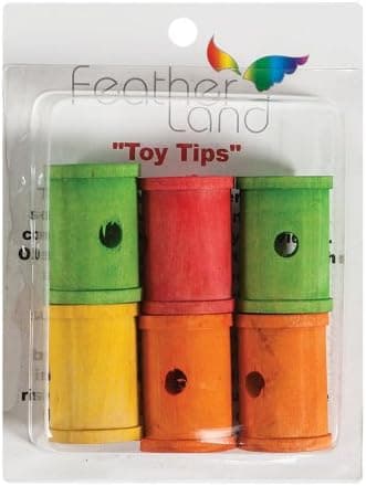 Paradise 1-1/4-Inch by 2-Inch Wood Spools Bird Toy