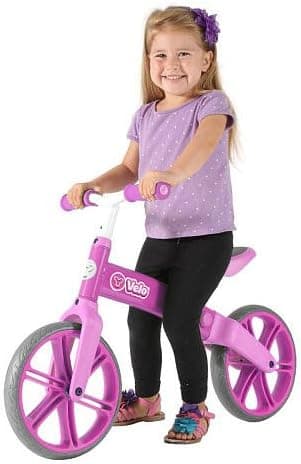 Yvolution Y Velo Jr. Double Wheel Balance Bike - Pink
