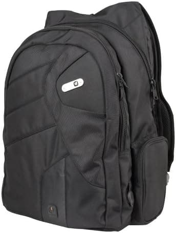 Powerbag Back Pack with Battery for Charging Smartphones, Tablets and eReaders, Black RFAP-0123F