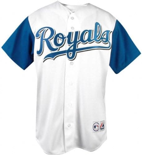 Majestic Kansas City Royals Home Youth Replica White Jersey