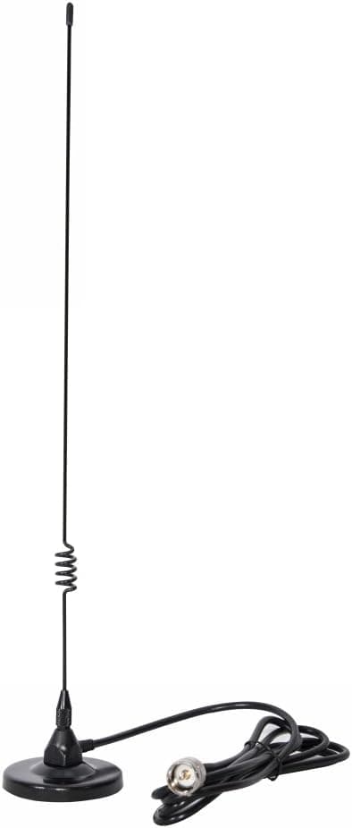 Dualband Antenna 2meter 70cm Mobile VHF/UHF Ham Radio (137-149, 437-480 Mhz) Mag Mount Magnet Base PL-259 Connector, 10 Ft RG58 Cable