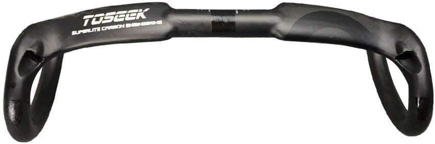 TOSEEK Carbon Fiber Bicycle Handlebar Bent Bicycle Handlebars for Road Bike Mountain Bike