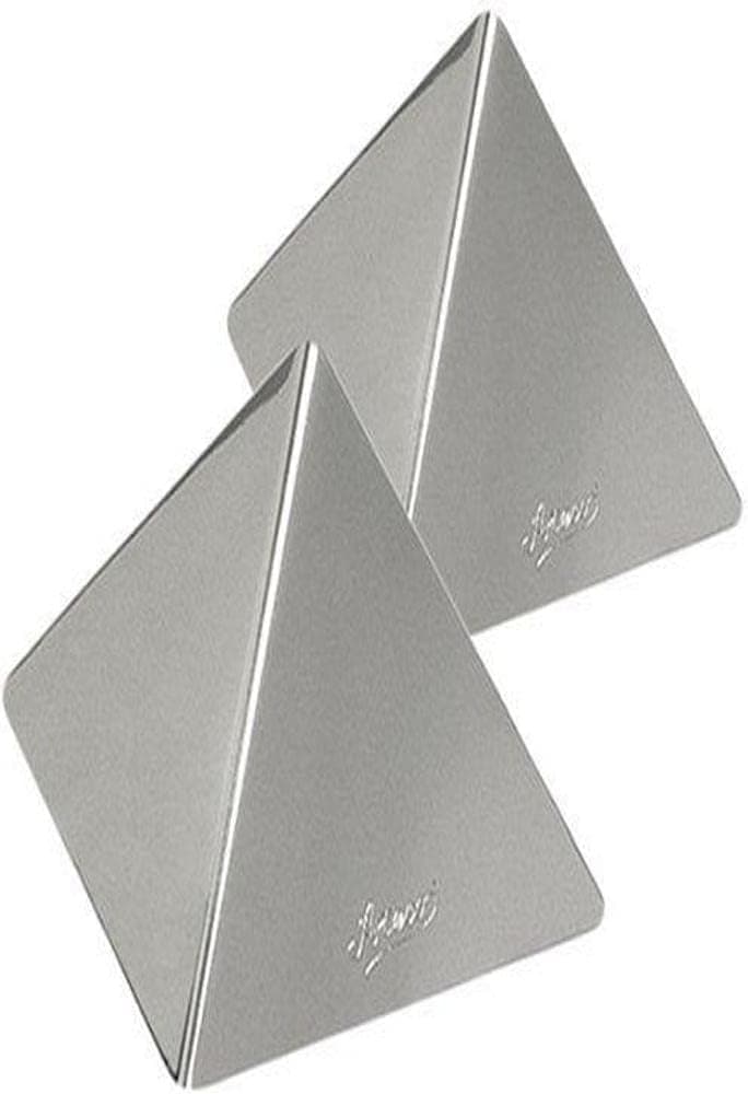 Ateco 4937 Stainless Steel Large Pyramid Mold, Set of 2, 4.75 by 3.25-Inches High