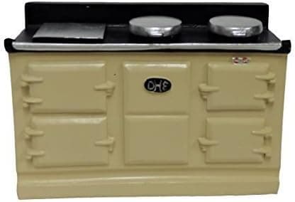 Melody Jane Dollhouse 4 Oven Cream Aga Stove 1:12 Miniature Kitchen Furniture