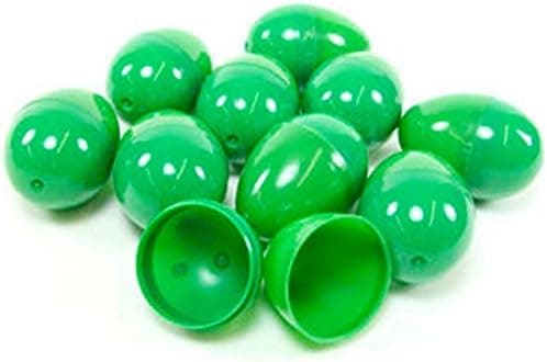 24 GREEN EMPTY EASTER EGGS VENDING, CRAFTS, ETC.
