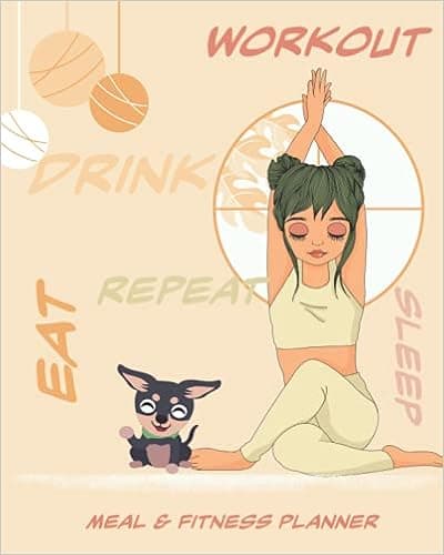 Meal & Exercise Planner: fitness planner for healthy lifestyle, weight loss, exercise and weekly meal plan with shopping list