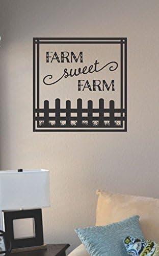 JS Artworks Farm Sweet Farm Vinyl Wall Art Decal Sticker