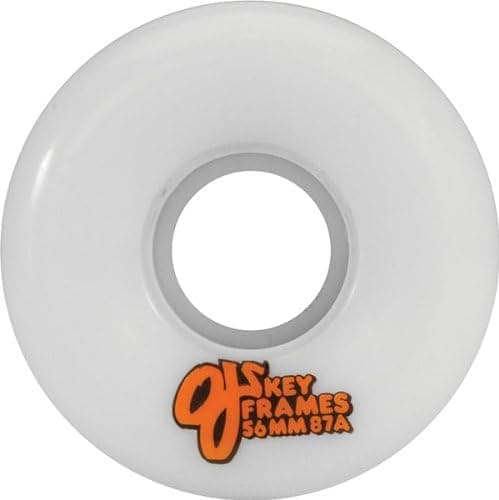 Oj Wheels Keyframe Plain Jane 56mm 87a White W/Org Wheels (Set Of 4)