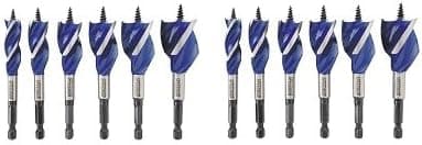 Speedbor 1877239 Irwin Tools Max Wood Drilling Bits, 4-Inch, 6-Piece (2-(Pack))