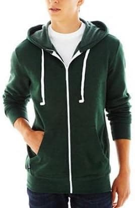 HoodieBuddie Zip Jacket Sweatshirt Earbuds Heather Green