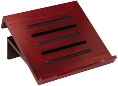 Rolodex 82450 Harmony Wood Laptop Stand, Mahogany Finish