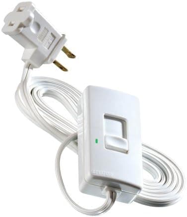 Leviton TBI03-1LW Tabletop Slide Control Lamp Dimmer 300-Watt White