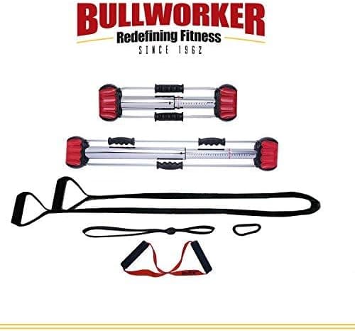 Bullworker Pro Pack - Full Body Workout - Complete Cross Training Home Gym; Portable Isometric Exercise Equipment for Strength and Flexibility Training. Personal Compact Traveling Fitness