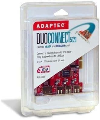 Adaptec AUA-5020 2-Port eSATA/5-Port USB 2.0 PCI Card