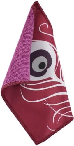 Toddy Gear Your Eminence Red 5 x 7 Inch Premium Microfiber Smart Cloth, for iPad and Touch Screen Cleaning - Red/Purple, 15X7B1806