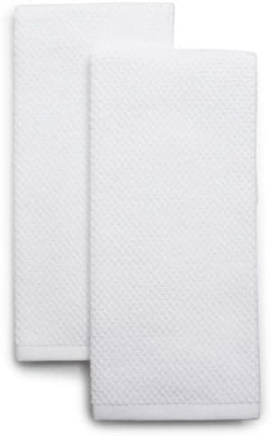 Sur La Table Organic Cotton Kitchen Towels, White