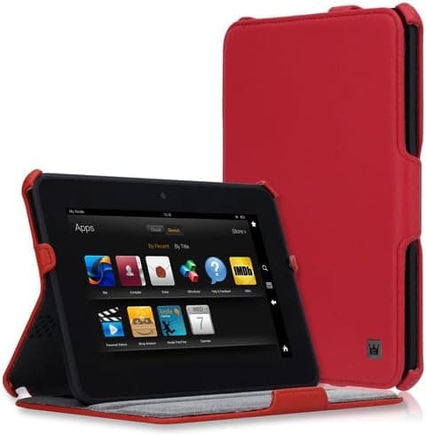 CaseCrown Ace Flip Case (Blazing Red) for Amazon Kindle Fire HD 7 Inch