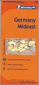 Michelin Germany Mideast Map 544 (Maps/Regional (Michelin))