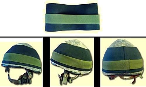 Ultimate Arms Gear IDF Israeli Defense Forces Stealth Black & OD Olive Drab Green Elastic Helmet Band Cover