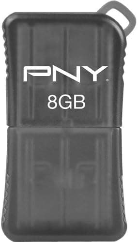 PNY Micro Sleek Attache 8GB USB Drive (Gray)