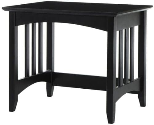 Home Decorators Collection Hawthorne Slatted Bench, 18" Hx21 W, Black