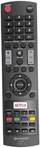 USARMT GJ221-C TV Remote Control Compatible with Sharp LC32LE653U LC40LE653U LC43LE653U LC48LE653U LC55LE653U LC65LE645U LC65LE653U