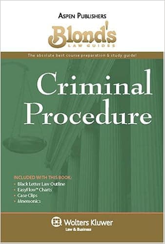 Blond's Law Guides: Criminal Procedure
