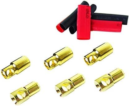 Bullet Connectors - 6mm Gold-Plated - 3 Pairs