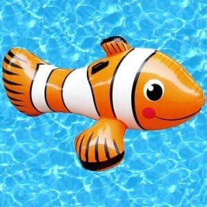 Inflatable Clown Fish Ride On Pool Toy