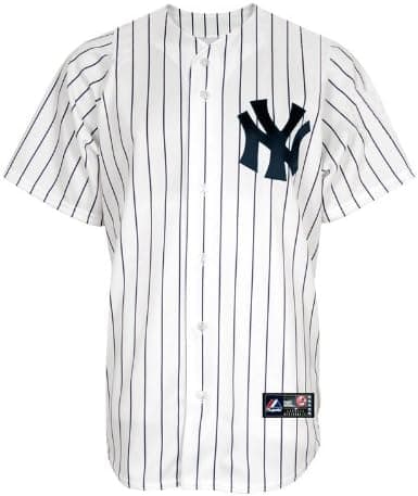 MLB New York Yankees Derek Jeter Pinstripes Baseball Jersey Spring 2012 Men's