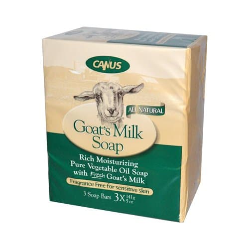 Canus Goat's Milk Bar Soap Fragrance Free 3 Pack