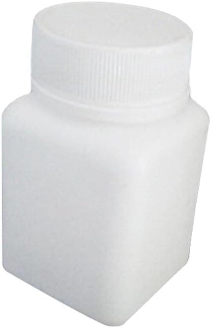 12Pcs 60ml/2oz Empty Portable White Square Plastic Solid Powder Bottles Holder Storage Container Case Box