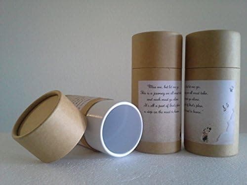 Pasco Specialty Products Set of Three Natural Biodegradable Cremation Scattering Tubes w/Telescopic Lids & Instructions (Style: Footprints)
