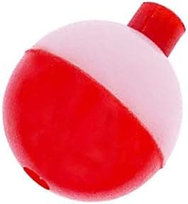 Sanhu 1 inch Red & White Fishing Floats Terminal Tackle 100 Pieces