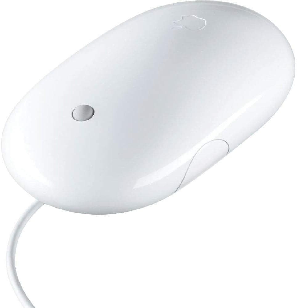 Apple Mighty Mouse Wired (A1152) - USB Wired Optical Mouse for Computers (Renewed)