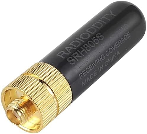 Radioddity SRH805S SMA-F Dual Band VHF UHF Walkie Talkie Antenna, Compatible with BaoFeng, TYT, WouXun, Yaesu and Kenwood Handheld