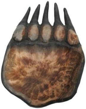 Bear Paw Coin/Candy Dish (Carved from Real Wood) 8.75-inch