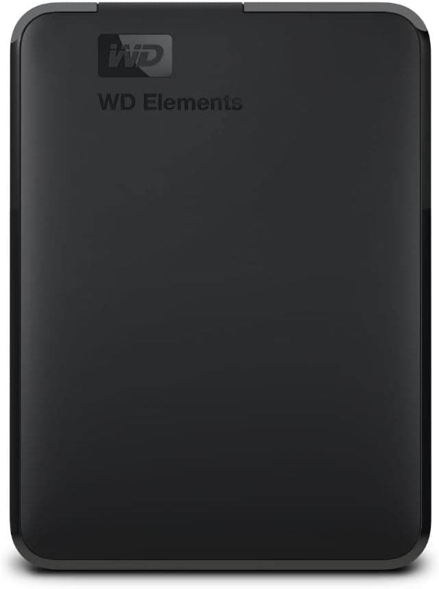 WD 2TB Elements Portable HDD, External Hard Drive, USB 3.0 for PC & Mac, Plug and Play Ready - WDBU6Y0020BBK-WESN