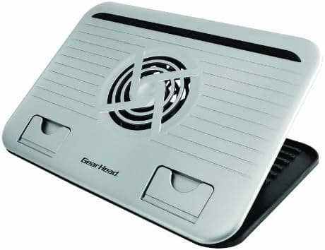 Gear Head Dual-Cool Netbook Cooling Stand - Silver with Black Accents (NBCS20000SLV)