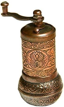 Turkish Coffee Grinder, Spice Grinder, Salt Grinder, Pepper Mill (Antique Copper)