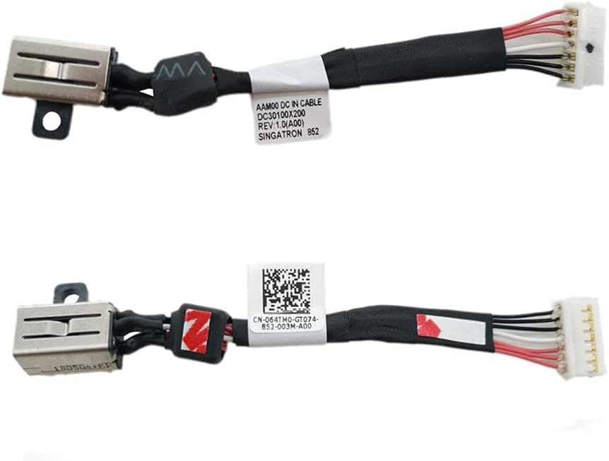 Dc Power Jack Cable Replacement Compatible with Dell Xps 15 9550 9560 9570 P56f Precision 5510 Series 64TM0 064TM0 AAM00 DC30100X300 DC30100X200