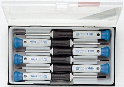 Felo 0715731848 Set of 6 Slotted & Phillips Screwdrivers, 250 & 252 Series 2-Pack