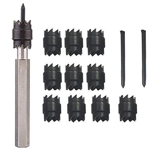 Pack of 13Pcs 3/8" Double Sided High Speed Rotary Spot Weld Cutter Drill Bit Tool