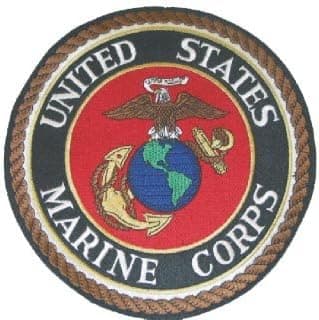 USMC Marine Corps Seal Jacket Patch 9"