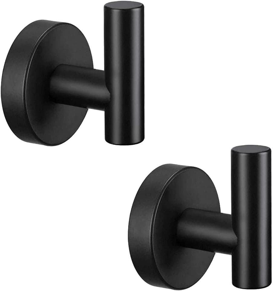 Towel Hook Bath Hook Holder, KUBEMOOM Heavy Duty Door Hanger Towel Robe Wall Mounted 304 Stainless Steel Coat Hook for Kitchen, Bathroom, Office and Home Door