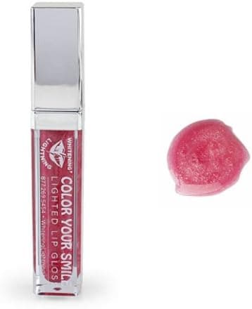 Color Your Smile Lip Gloss, Lighted with Mirror, Pink Frosting