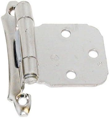 Amerock Decorative Variable Overlay Self Closing Cabinet Door Hinge Polished Chrome